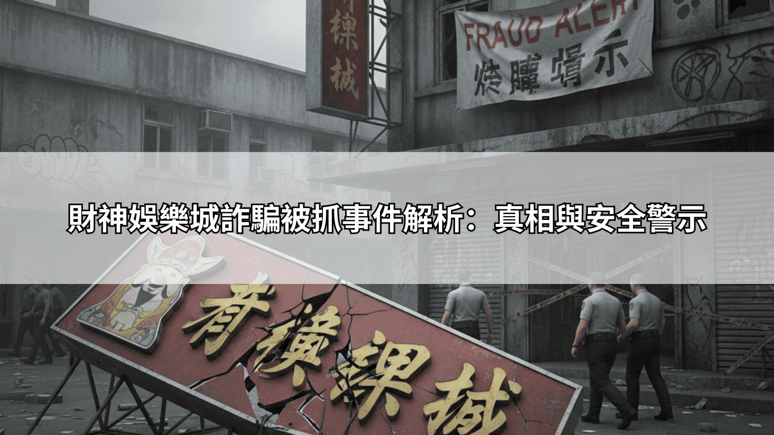 財神娛樂城詐騙被抓警示錄：教你如何辨別黑網，保障你的遊戲資產